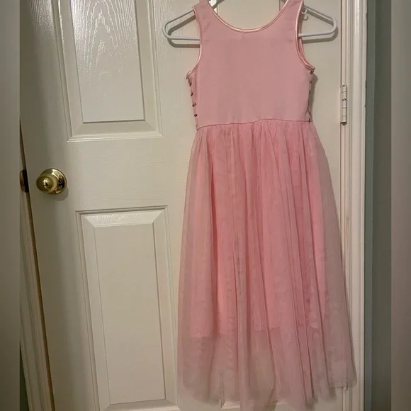 Cat and Jack Pink Sleeveless Kids Dress - Picture 2 of 3